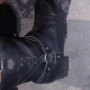 Harley Davidson Leather "step into a legend" moto boots